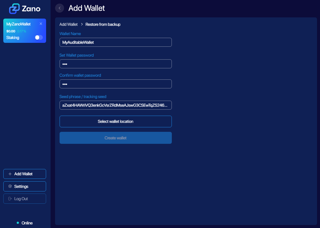 alt auditable-wallets-gui-wallet
